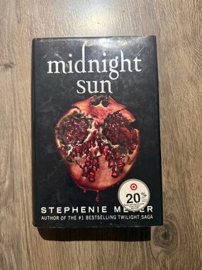 💛 3 for $15 💛 Midnight Sun Hardcover Book - Black Cover with Red Pomegranate